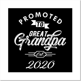 New great grandpa - Promoted to great grandpa est. 2020 Posters and Art